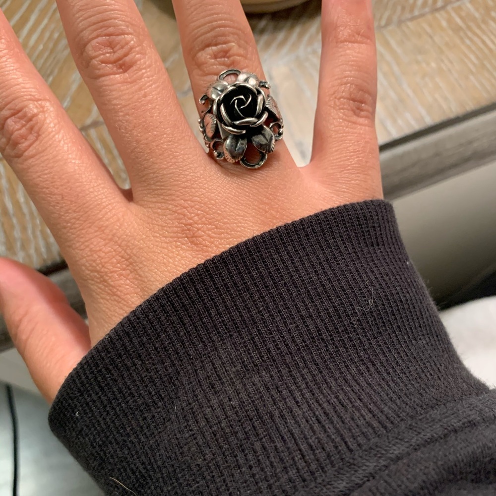 🌹SILVER ROSE RING🌹 - Picture 3 of 3